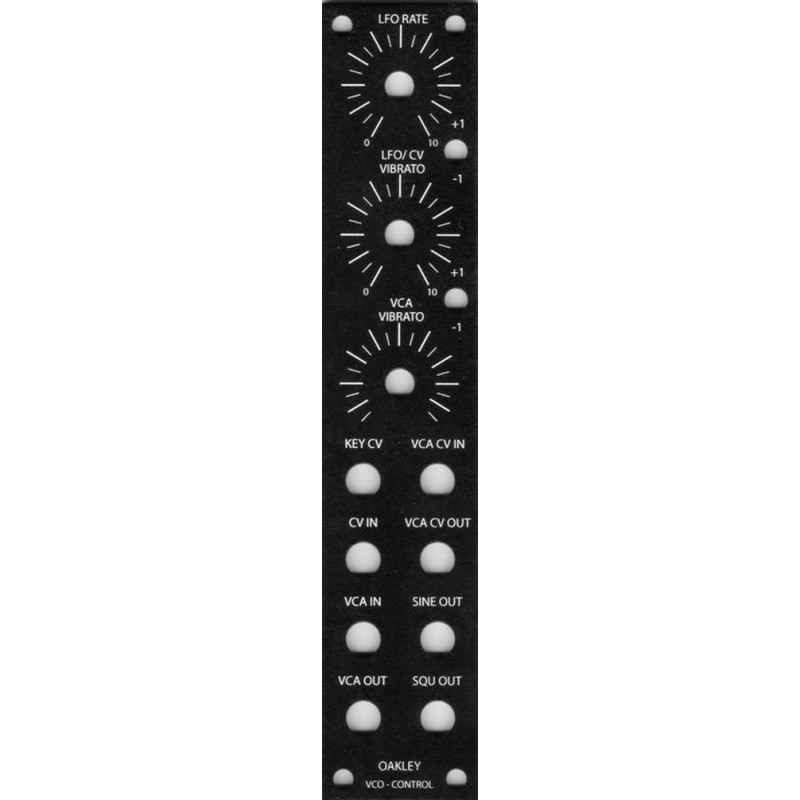 oakley vco control, panel, MOTM 1U (PANOMVCTLMOTM1U) by synthcube.com